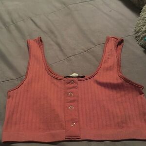 Pink love nation crop top